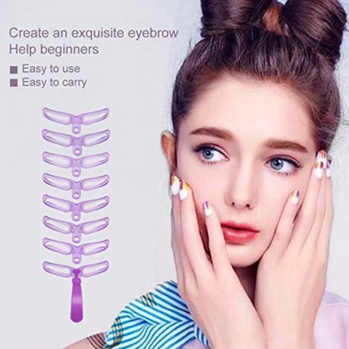 Eyebrow Stencil (8 Pcs)