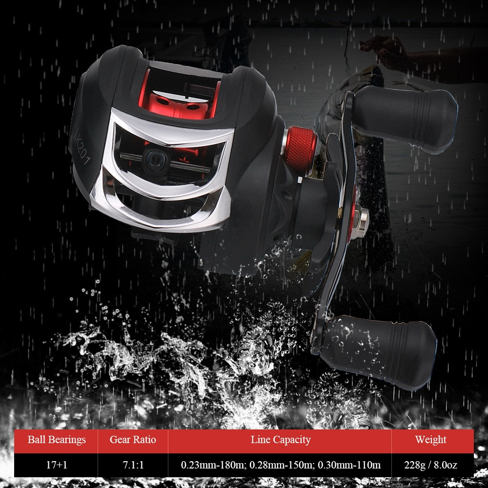 Lightweight Wide Speed Spool Baitcast Reel